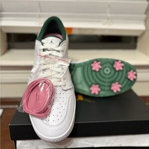 Jordan 1 OG Low Golf Shoes Masters Edition Size 11 AUTHENTIC